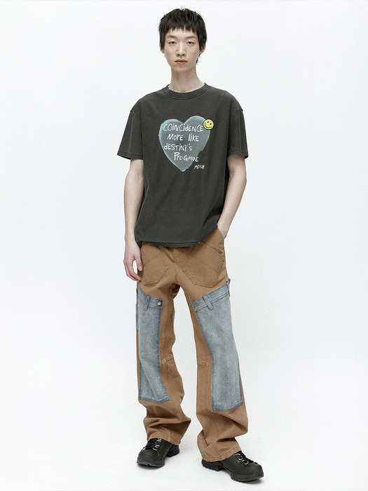 UNISEX RE-MAKE CARPENTER JEANS apa810u(BROWN/BLUE)