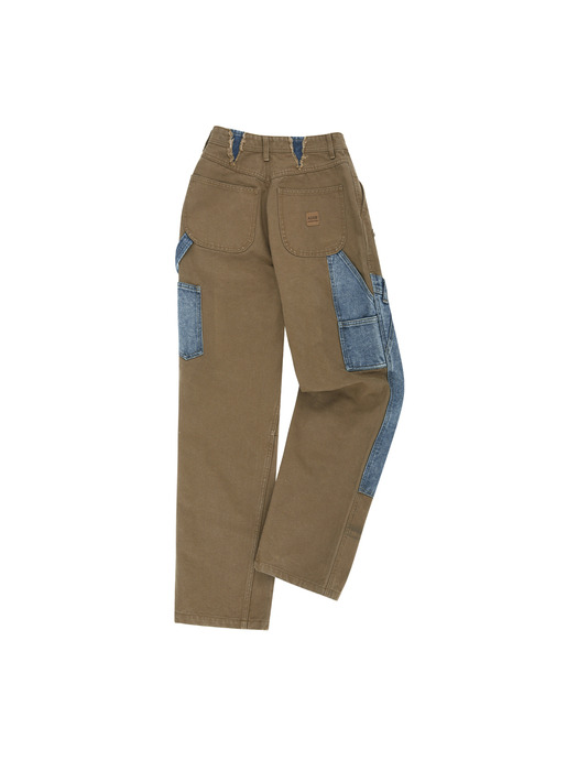 UNISEX RE-MAKE CARPENTER JEANS apa810u(BROWN/BLUE)