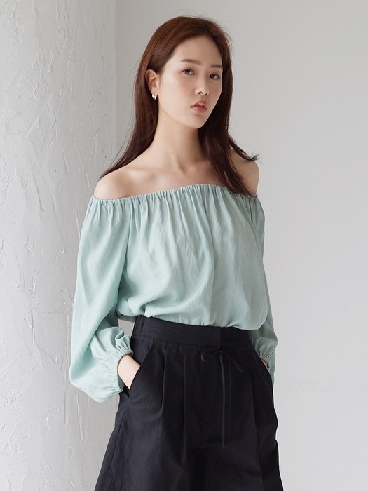OFFSHOULDER TWO-WAY BLOUSE_MT
