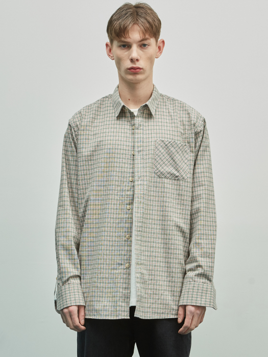 19SS PLAID CHECK SHIRT (GREEN)