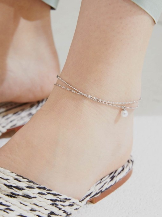 [Surgical] Twist Chain Anklet