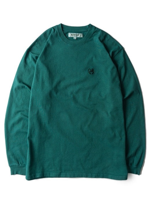 Dyeing Loose Fit Long Sleeve -Blue Green-