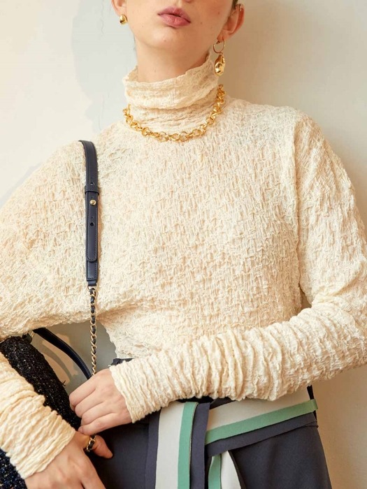 Zelin Lace Long Pullover_Ivory