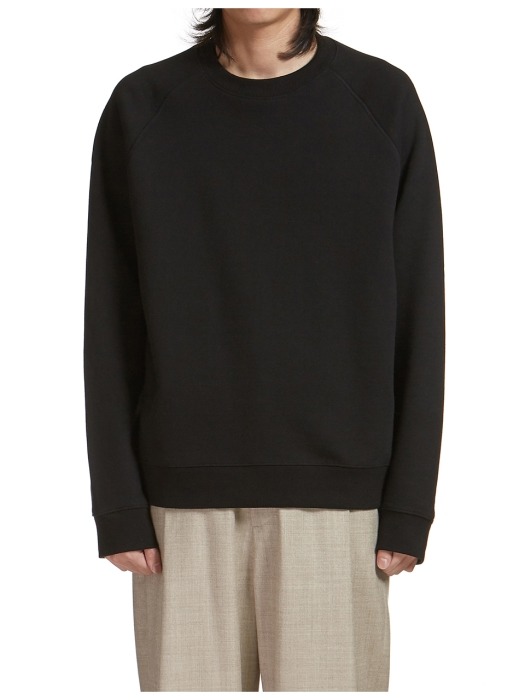 Side Zip-up Sweatshirt Black