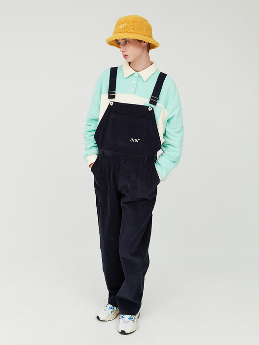 CORDUROY POCKET OVERALL_navy