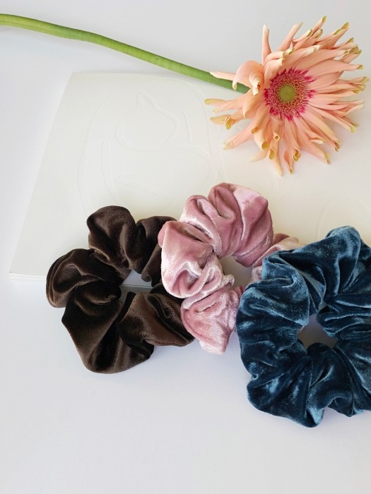 velvet scrunchie (6colors)