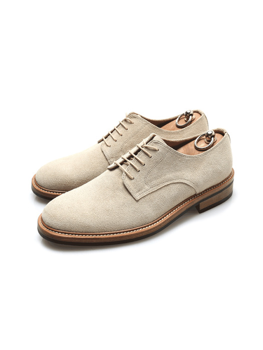 205 Suede derby shoes beige