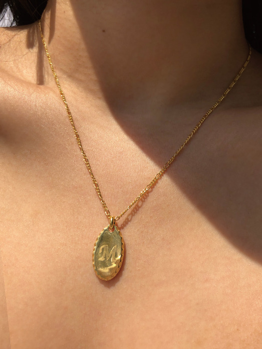 Gold Emma Initial Necklace