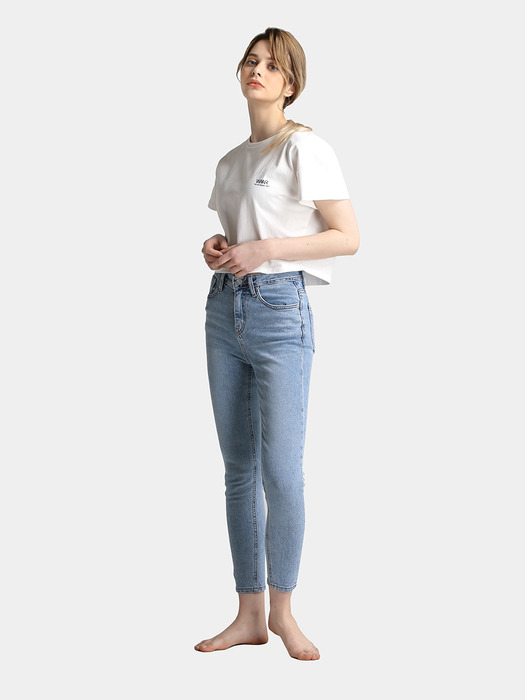 W7 Cutting Skinny Denim Pants_Light Blue