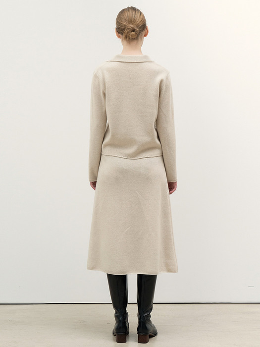 FW20 Knitted Skirt Natural 