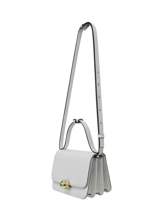 Boli mini satchel bag-croco white