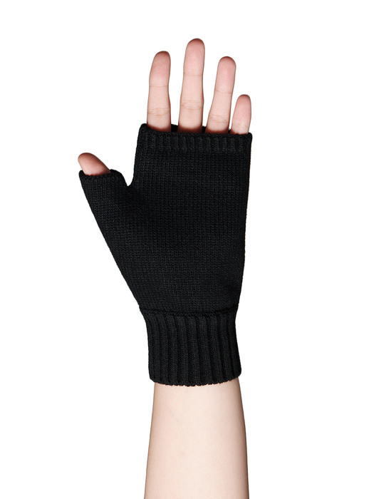 Cashmere Fingerless Gloves 2020 Renewal Black