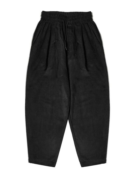 corduroy banding pants [oversize fit]_black_남녀공용