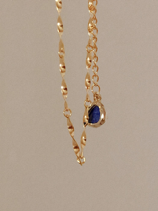 Lapis lazuli Twist chain Bracelet