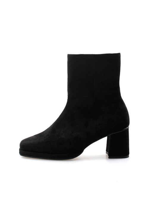 [리퍼브][225~250]Pamela Square Ankle Boots/B1607/SBK