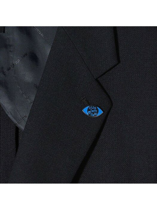 trendy black mesh suit jacket_CWFBM21191BKX