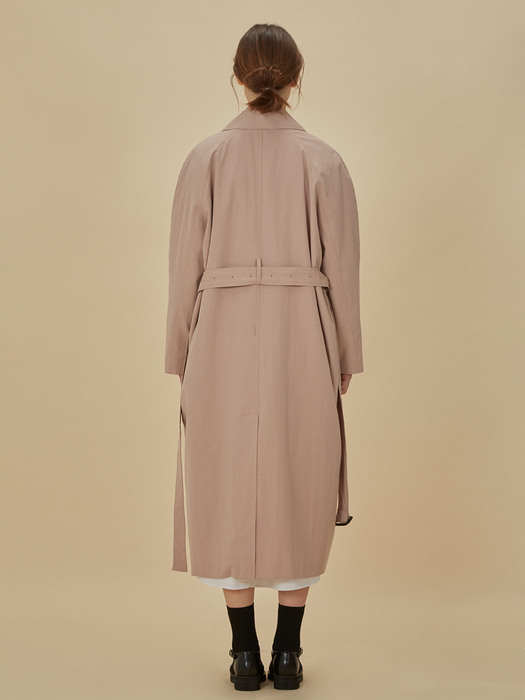 Notable Trench coat_Light pink