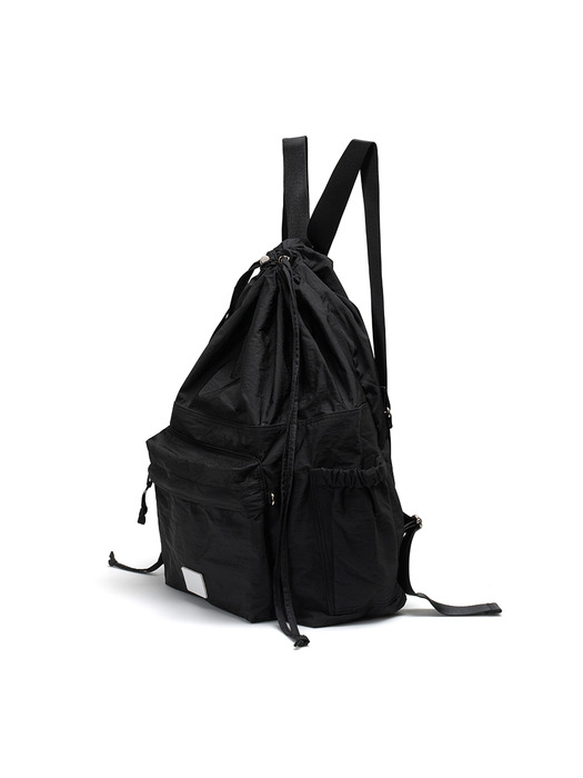 DRAWSTRING BACKPACK - BLACK