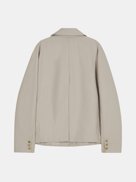 back slit jacket (beige)