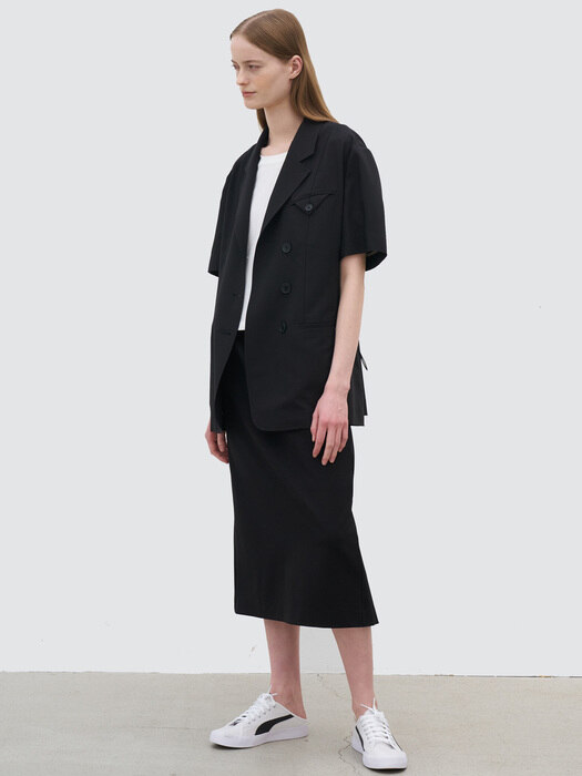 21 Summer_Black String Blazer 