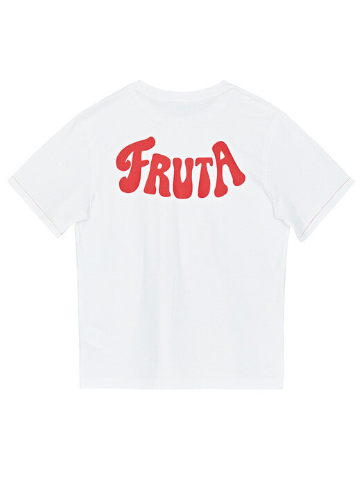 [COTTON USA] [X FRUTA] Strawberry Logo T-shirt
