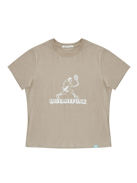 [EXCLUSIVE] Forehand graphic T-shirt, Beige