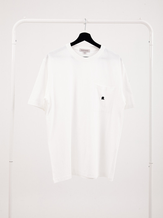 PATCH POCKET TEE (WHITE)