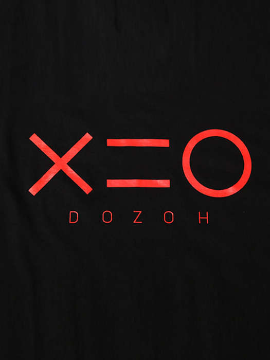 MAIN RED X=O T-SHIRTS IN BLACK