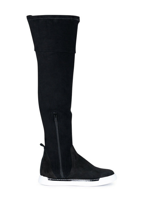 Q1AW-B406 / REYRI thigh-high boots _ Black