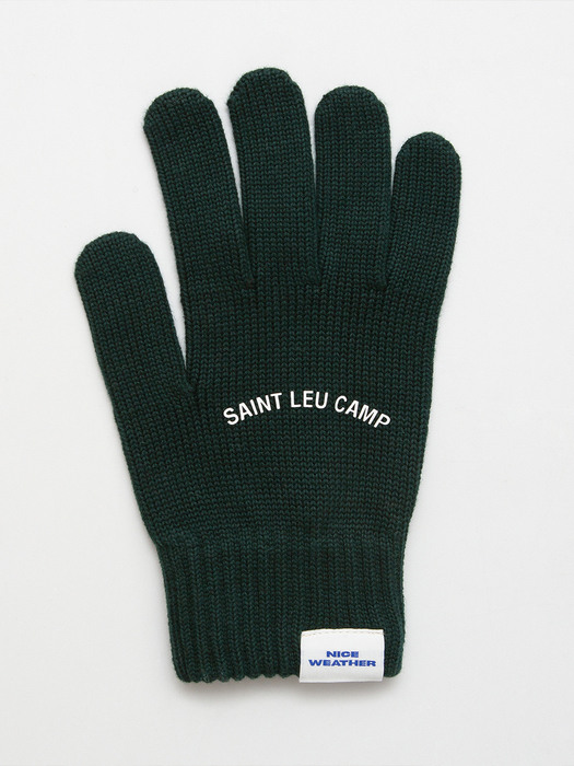 MARITHE X NICE WEATHER SAINT LEU GLOVE green