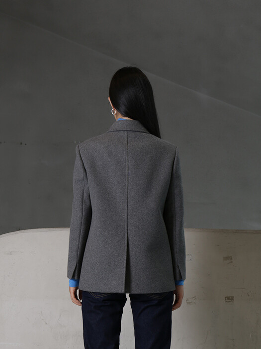 ONE BUTTON DOUBLE JACKET