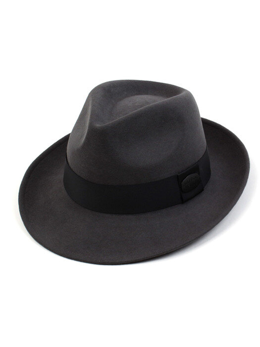 BU Gray Long Wool Fedora 울페도라