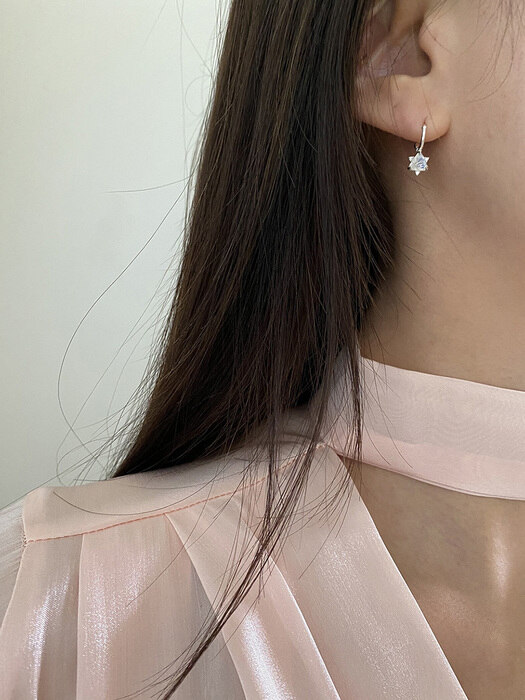 [925silver]Crystal earring