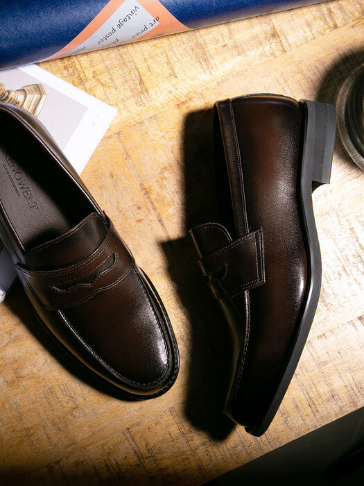 Ruka Brown Penny Loafer #0002