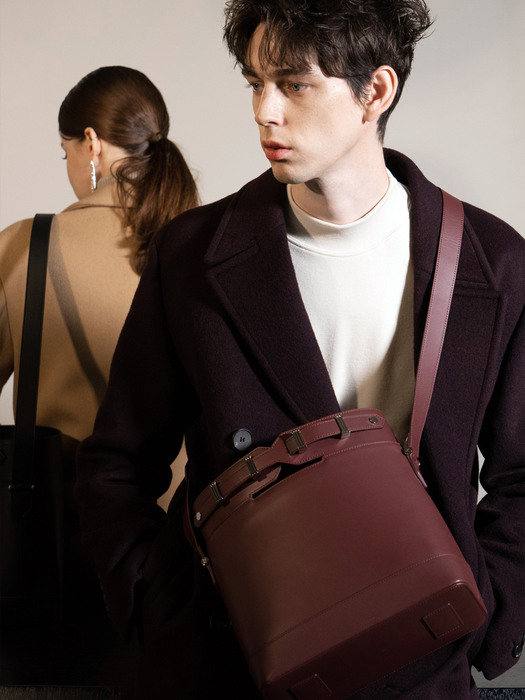 Nuestro Time Bag_burgundy