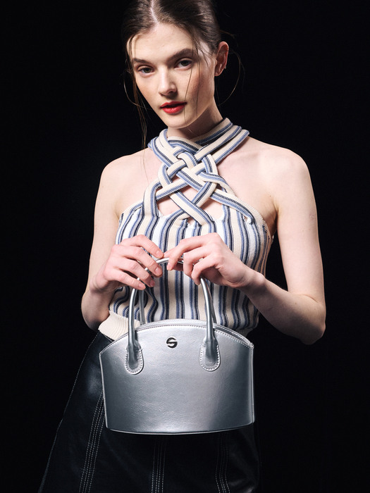 joony bag - crinkle silver