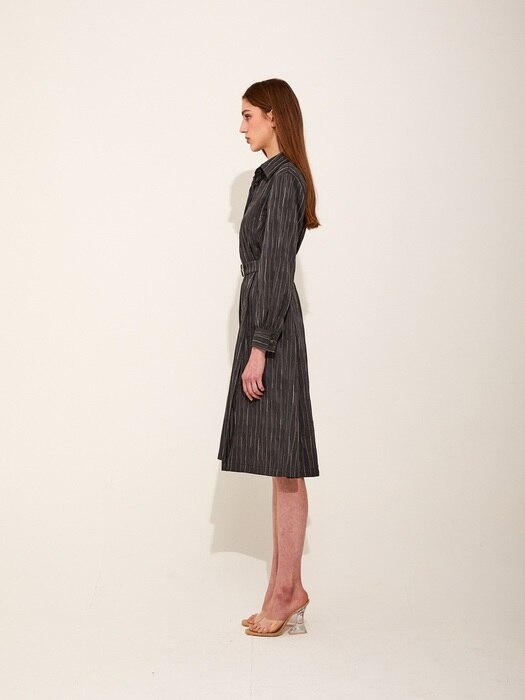 Andrea Flare dress [Grey]