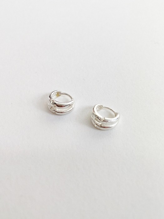 [단독] Mini Two Ring Earrings