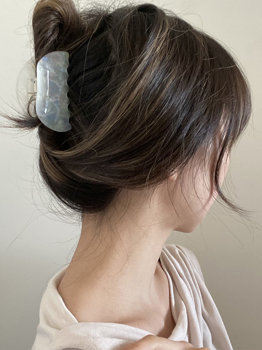 Grava marble hair-clip (2color)