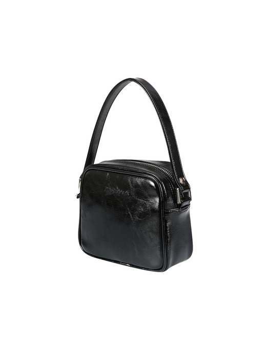 Trapezoid Mini Tote Bag (black)