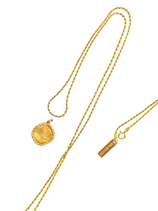 Rope twist chain necklace - GOLD [silver925]