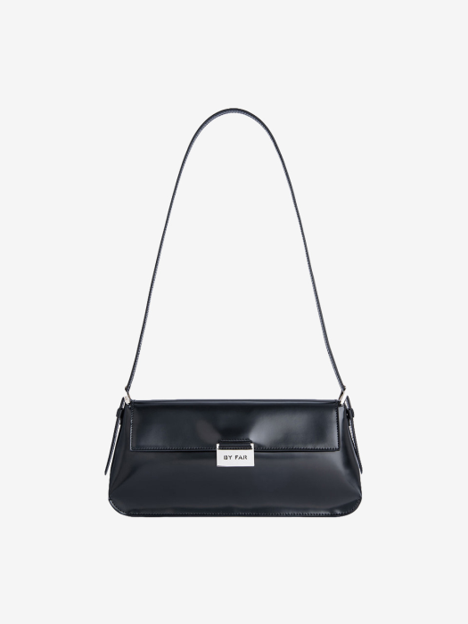 BY FAR WOMEN 22SS MATILDA PATENT SHOULDER BAG BLACK