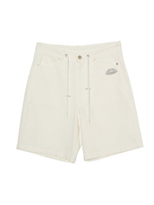 STRING WIDE SHORTS (IVORY)
