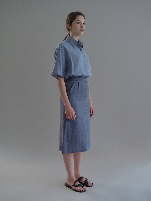 Linen skirt (3color)