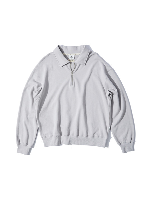 [x LE2]Half Zip-up Sweatshirt(Cotton ver.)(2 colors)