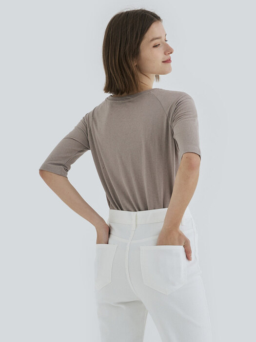 FRENCH HALF TOP(GRAY)
