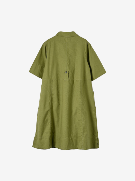 [WOMEN] 22SS FLARE SHIRT DRESS KHAKI WHDR0090S22KGZKHA