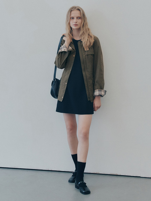 [City Outdoor] Belted Technical Field Jacket
