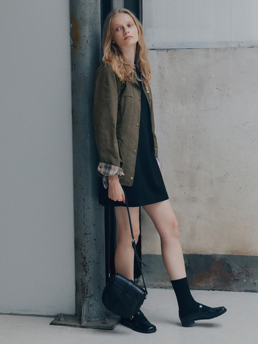 [City Outdoor] Belted Technical Field Jacket