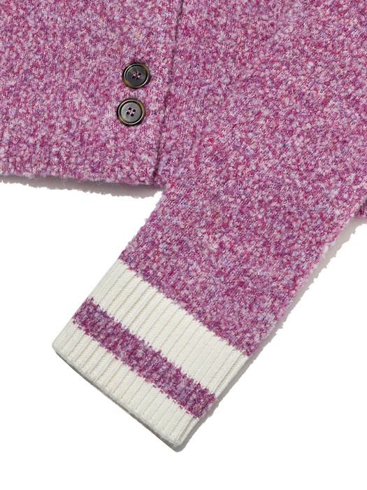 Knit Cardigan Purple